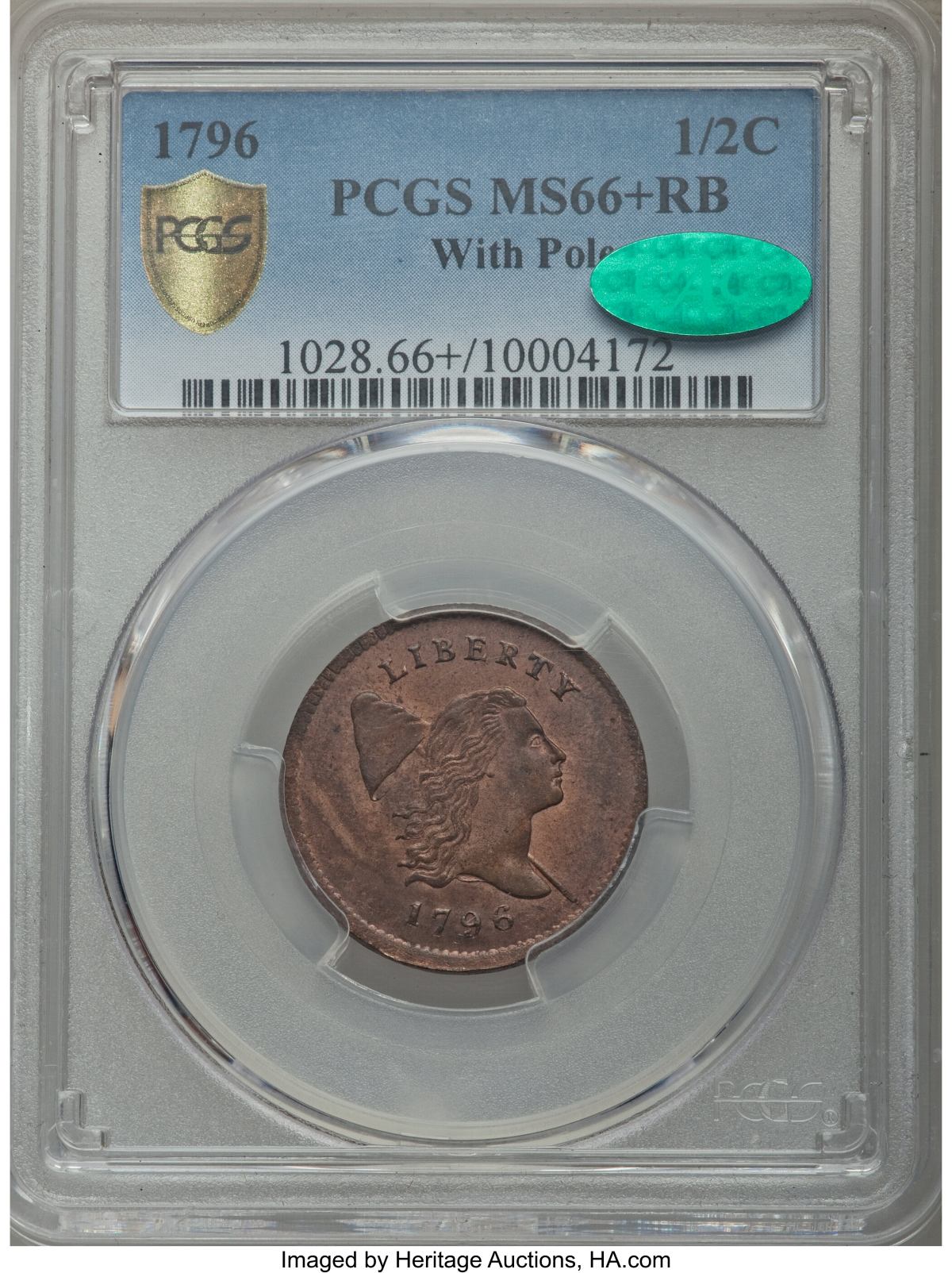 1796-Liberty-Cap-Half-Cent-MS-66-BN-Auction-Ending-Today